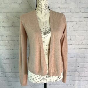 The Loft Open Front Beige Cardigan